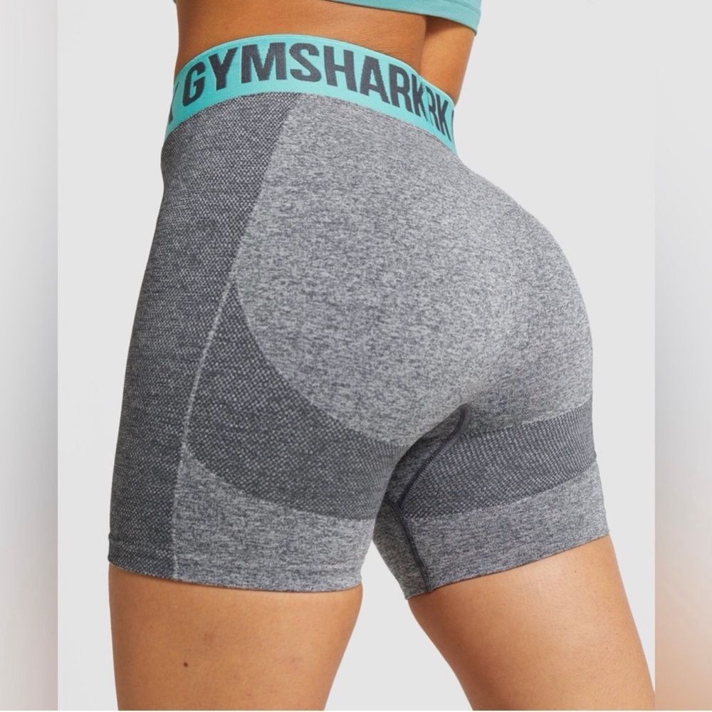 GYMSHARK Flex Shorts Women's Size XS Gray Teal - Picture 3 of 12